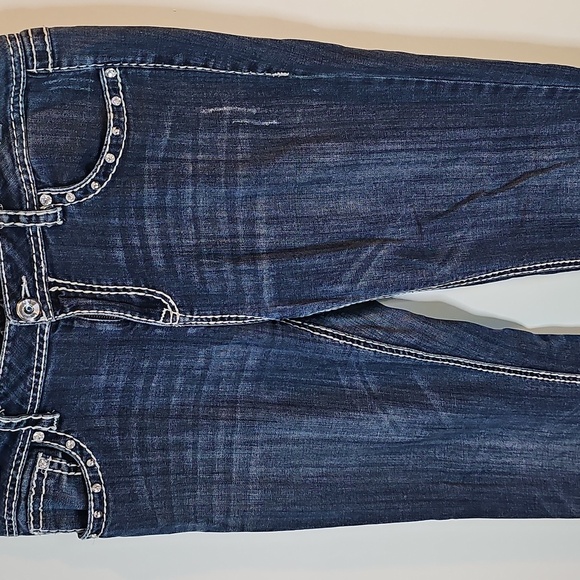 L.A. Idol Size 15 Straight Leg Jeans - Dark Blue - Picture 2 of 8